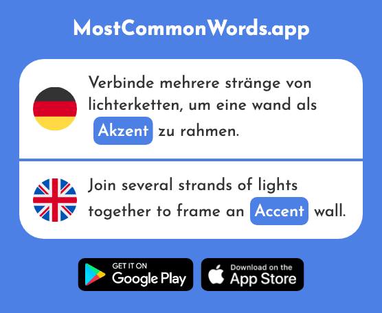 Akzent - Accent (Das 2740 Häufigste Wort In English)