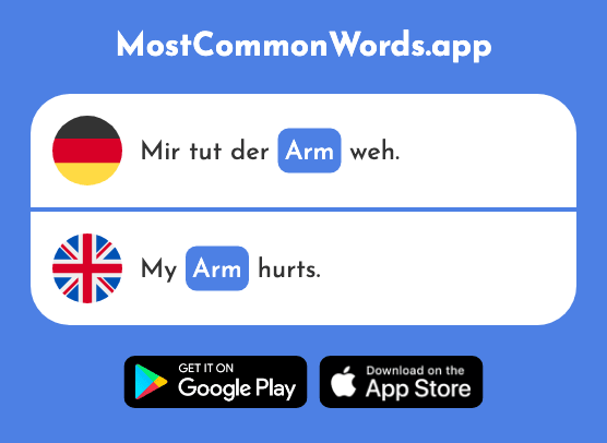 Arm - Arm (Das 527 Häufigste Wort In English)
