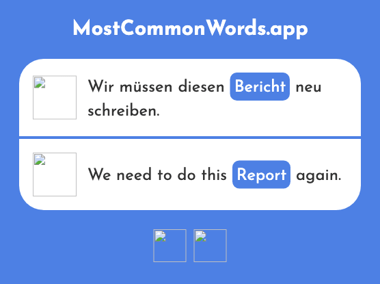 Bericht - Report (Das 1201 Häufigste Wort In English)