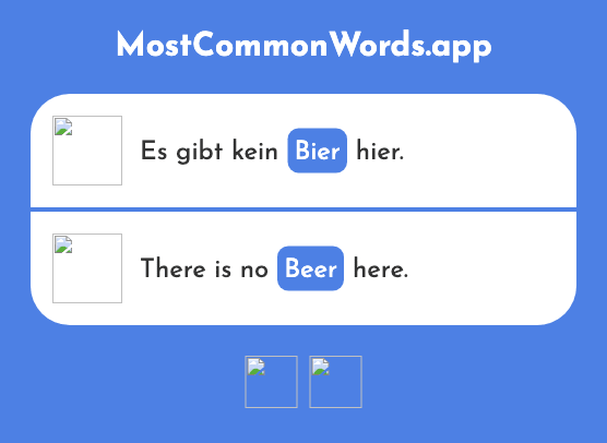 Bier - Beer (Das 1213 Häufigste Wort In English)