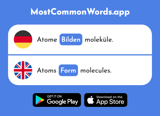 Bilden - Form, educate (Das 315 Häufigste Wort In English)