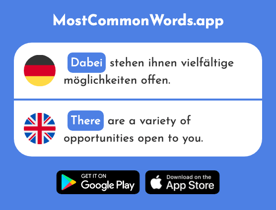 Dabei - With it, there (Das 129 Häufigste Wort In English)