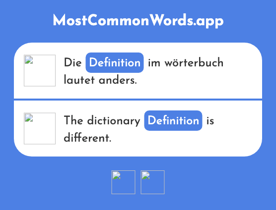 Definition - Definition (Das 1057 Häufigste Wort In English)
