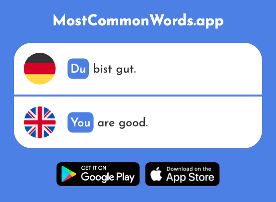 Du - You (Das 54 Häufigste Wort In English)