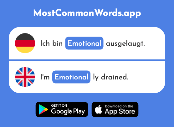 Emotional - Emotional (Das 2388 Häufigste Wort In English)