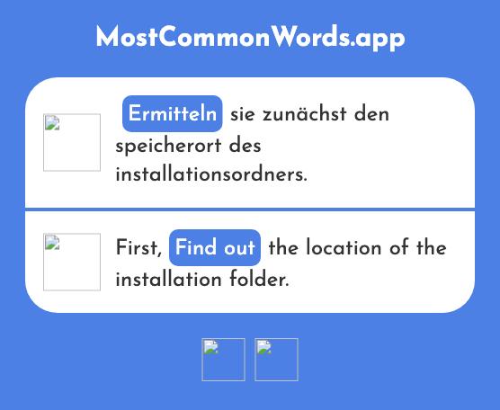 Ermitteln - Find out, investigate (Das 1130 Häufigste Wort In English)