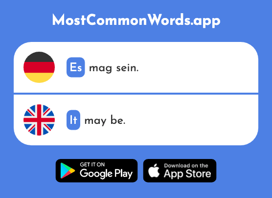 Es - It (Das 12 Häufigste Wort In English)