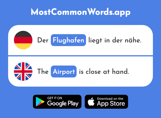 Flughafen - Airport (Das 1528 Häufigste Wort In English)