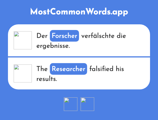 Forscher - Researcher (Das 1246 Häufigste Wort In English)