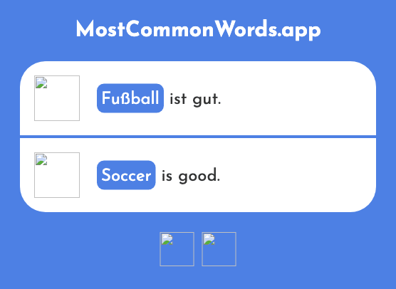 Fußball - Soccer, soccer ball (Das 1277 Häufigste Wort In English)