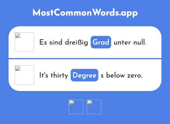 Grad - Degree (Das 1117 Häufigste Wort In English)