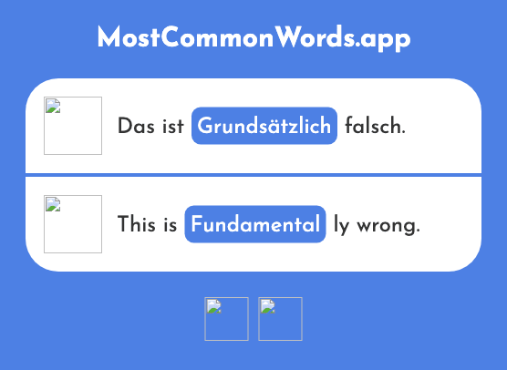 Grundsätzlich - Fundamental (Das 986 Häufigste Wort In English)