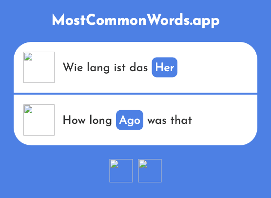 Her - From sth, ago, as far as . . . is concerned (Das 1083 Häufigste Wort In English)