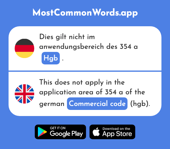 Hgb - Commercial code (Das 2260 Häufigste Wort In English)