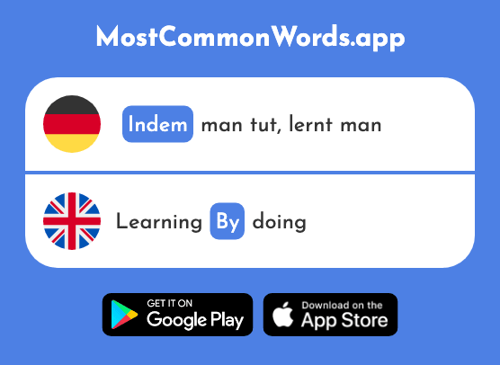 Indem - While, by (Das 666 Häufigste Wort In English)