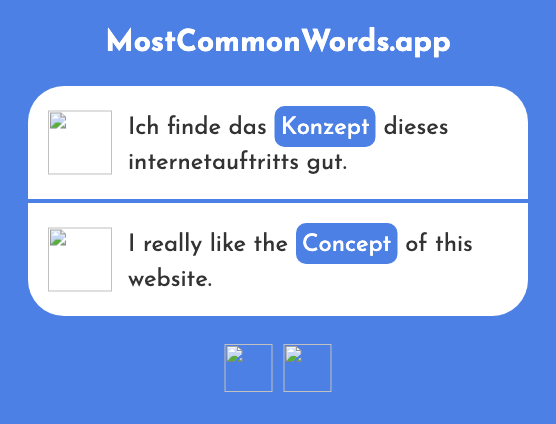 Konzept - Concept, idea, plan (Das 1186 Häufigste Wort In English)