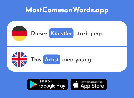 Künstler - Artist (Das 789 Häufigste Wort In English)