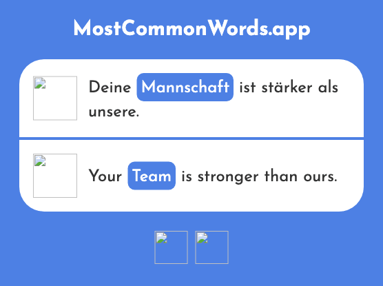 Mannschaft - Crew, team (Das 1099 Häufigste Wort In English)