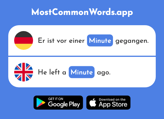 Minute - Minute (Das 324 Häufigste Wort In English)