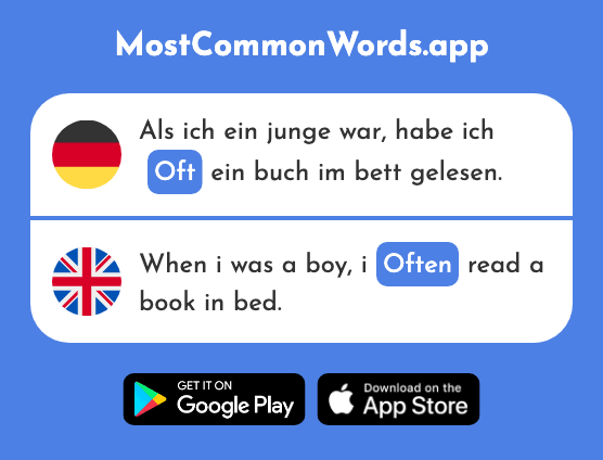 Oft - Often (Das 223 Häufigste Wort In English)