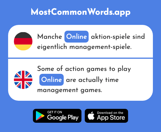 Online - Online (Das 1844 Häufigste Wort In English)