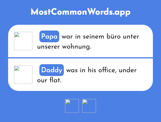 Papa - Daddy (Das 1131 Häufigste Wort In English)