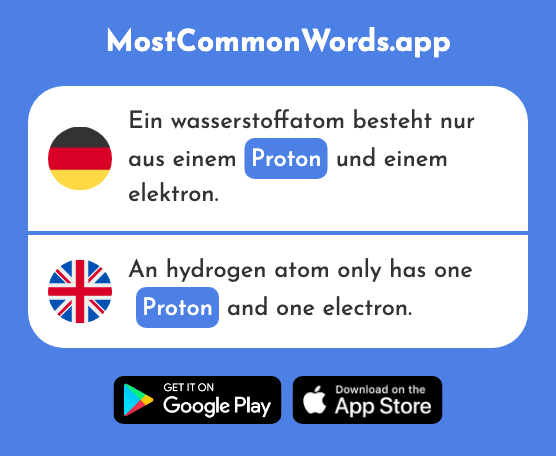 Proton - Proton (Das 2756 Häufigste Wort In English)