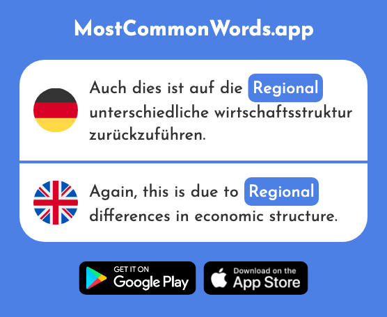 Regional - Regional (Das 2011 Häufigste Wort In English)