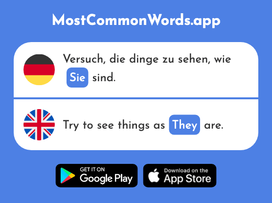 Sie - She, her, they, them, you (Das 7 Häufigste Wort In English)