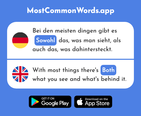 Sowohl - Both (Das 678 Häufigste Wort In English)