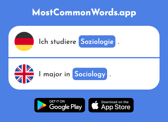 Soziologie - Sociology (Das 2005 Häufigste Wort In English)