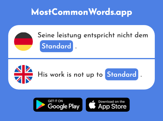 Standard - Standard (Das 1982 Häufigste Wort In English)