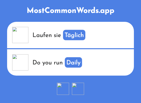 Täglich - Daily (Das 1043 Häufigste Wort In English)