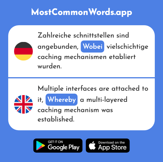 Wobei - Whereby, at what, whereat (Das 608 Häufigste Wort In English)