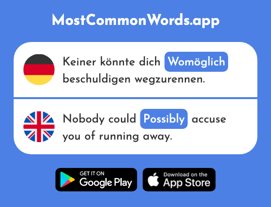 Womöglich - Possibly (Das 2017 Häufigste Wort In English)