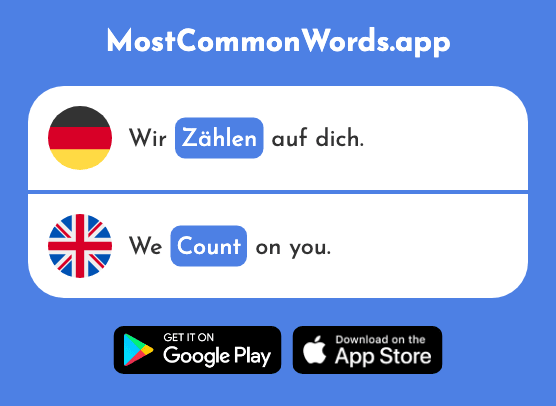 Zählen - Count (Das 704 Häufigste Wort In English)