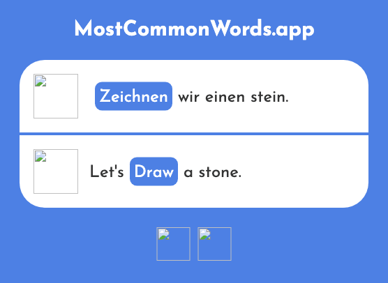 Zeichnen - Draw (Das 1259 Häufigste Wort In English)