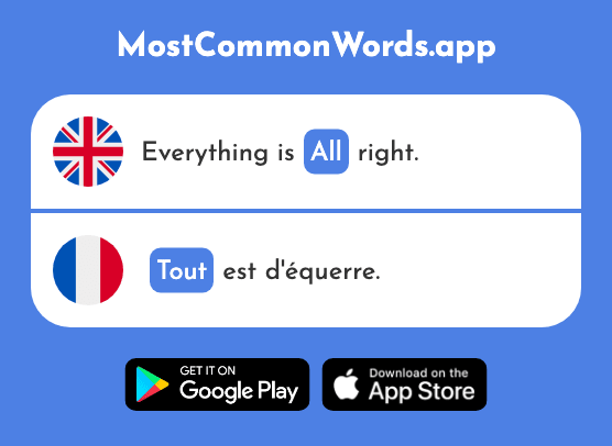 All, very - Tout (The 24th Most Common French Word)