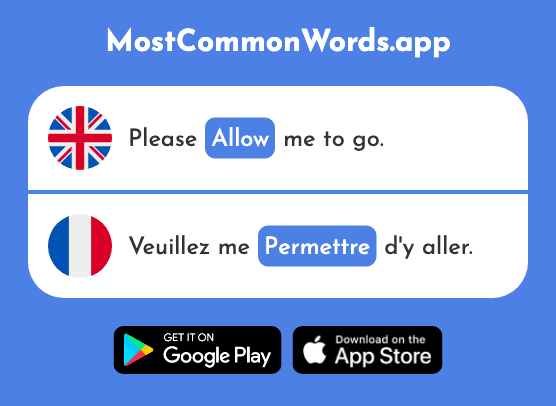 Allow - Permettre (The 158th Most Common French Word)