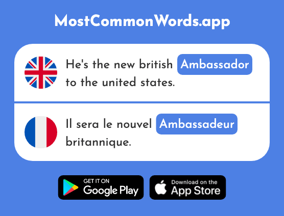 Ambassador - Ambassadeur (The 2686th Most Common French Word)