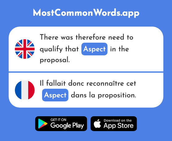 Aspect - Aspect (The 998th Most Common French Word)