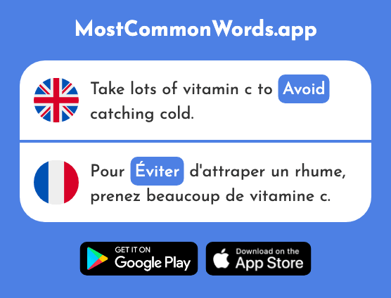 Avoid - Éviter (The 396th Most Common French Word)