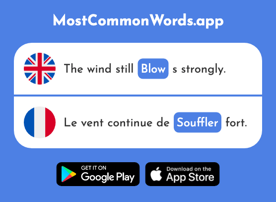 Blow, puff - Souffler (The 2984th Most Common French Word)
