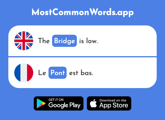 Bridge - Pont (The 1889th Most Common French Word)