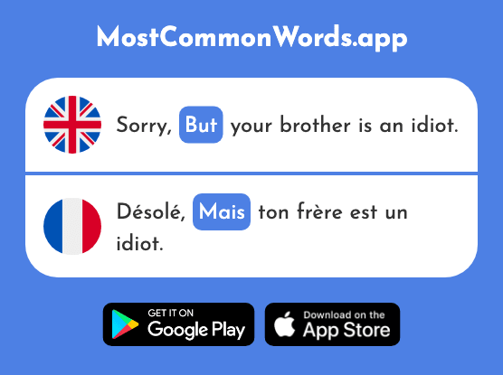 But - Mais (The 30th Most Common French Word)