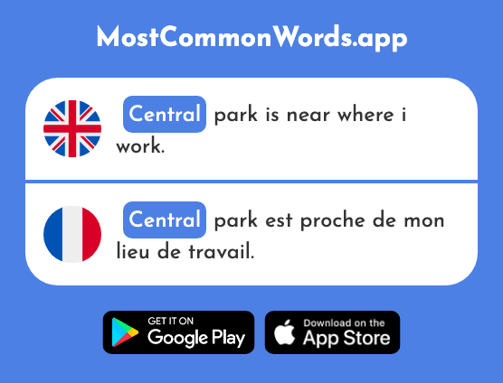 Central - Central (The 992nd Most Common French Word)