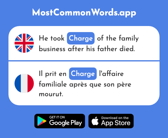 Charge, load - Charge (The 849th Most Common French Word)