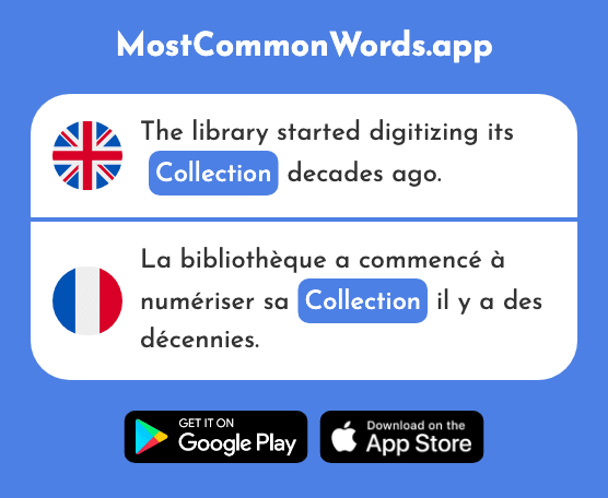 Collection, series - Collection (The 2806th Most Common French Word)