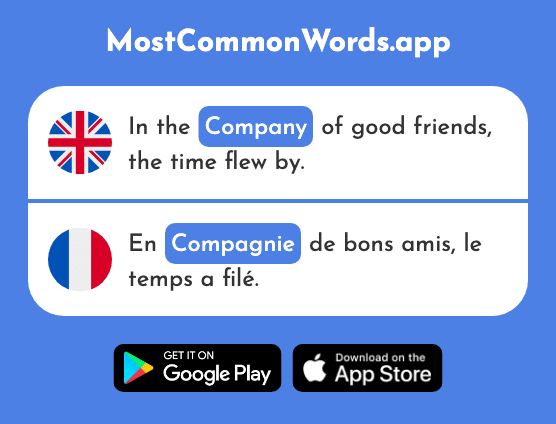 Company - Compagnie (The 775th Most Common French Word)