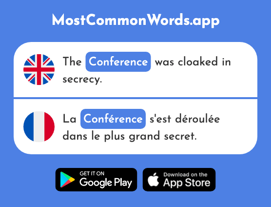 Conference - Conférence (The 1094th Most Common French Word)